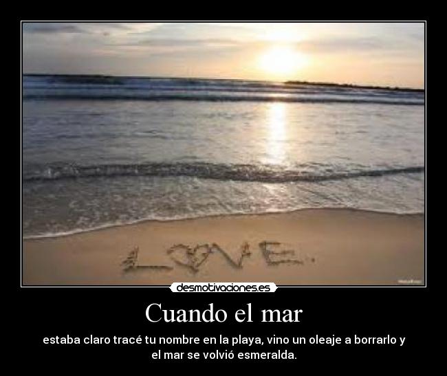 Cuando el mar -
