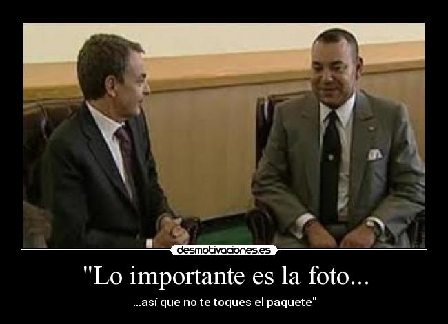 carteles zapatero con mohamed desmotivaciones