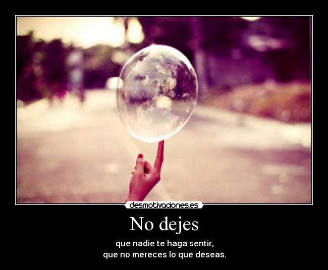 No dejes -