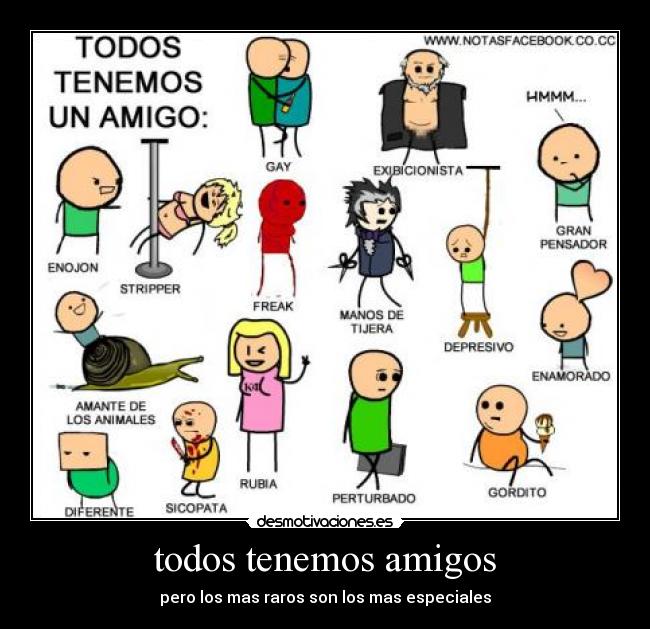 todos tenemos amigos - pero los mas raros son los mas especiales