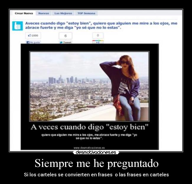 Siempre me he preguntado - 