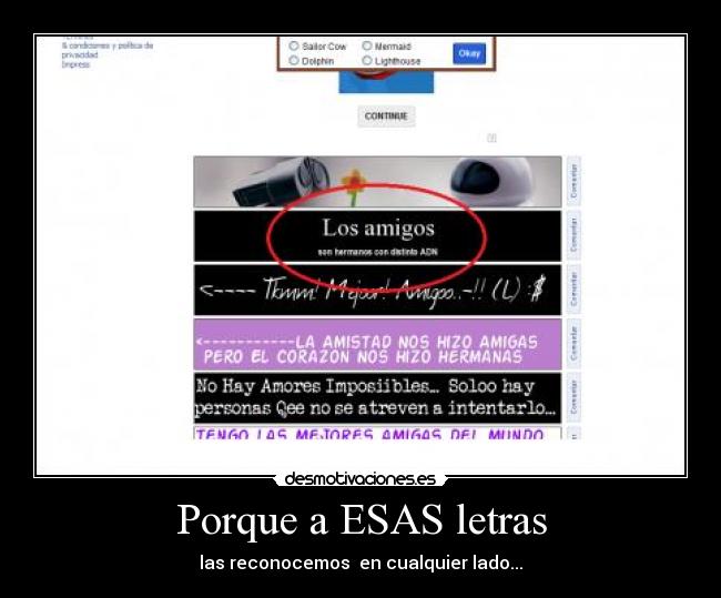 Porque a ESAS letras - 