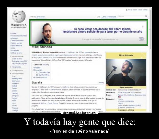 carteles wikipedia mike shinoda desmotivaciones