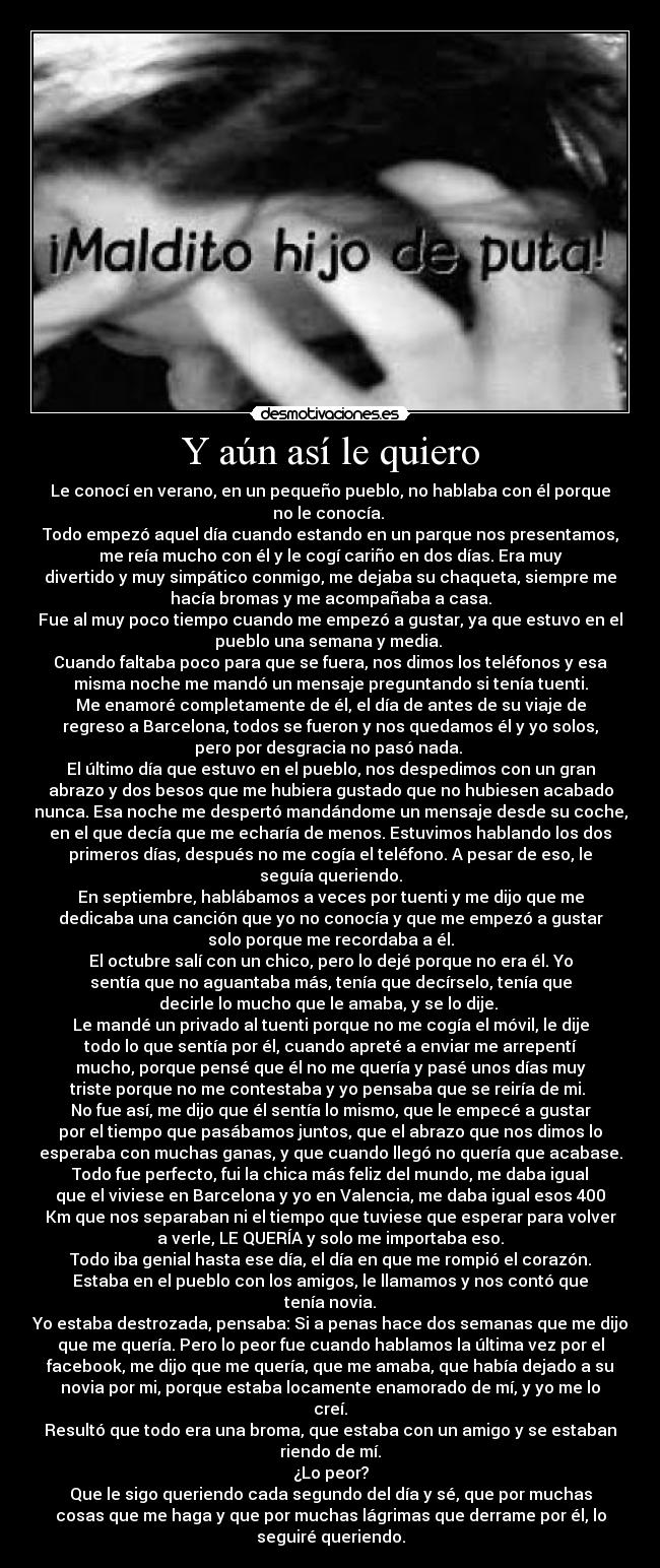 Y aún así le quiero -