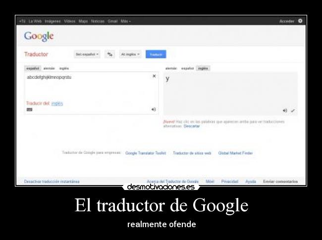 El traductor de Google -