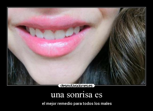 una sonrisa es -