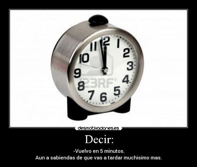 Decir: -