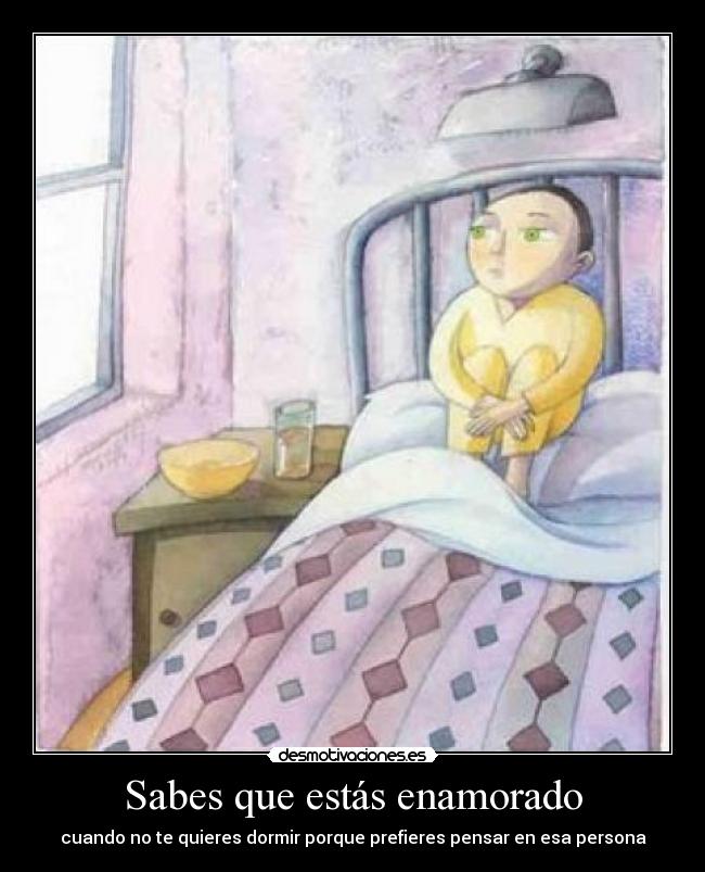 Sabes que estás enamorado -