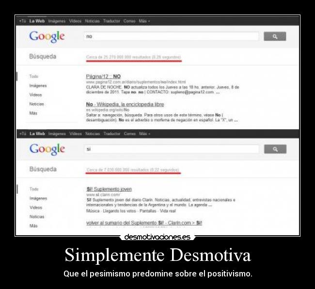carteles positivo negtivo desmotivaciones