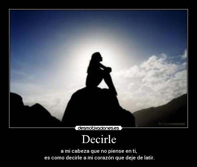 Decirle -