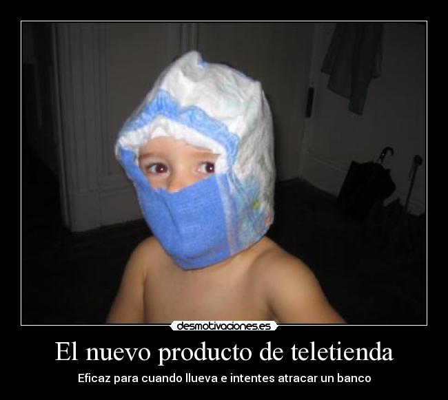 El nuevo producto de teletienda - Eficaz para cuando llueva e intentes atracar un banco