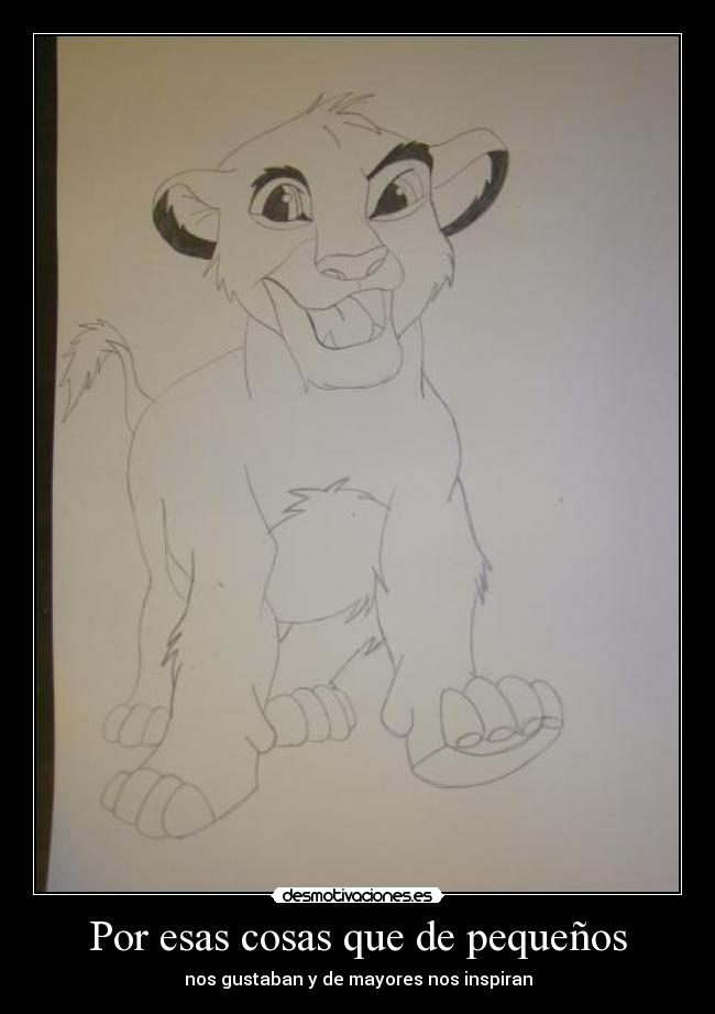 Por esas cosas que de pequeños -