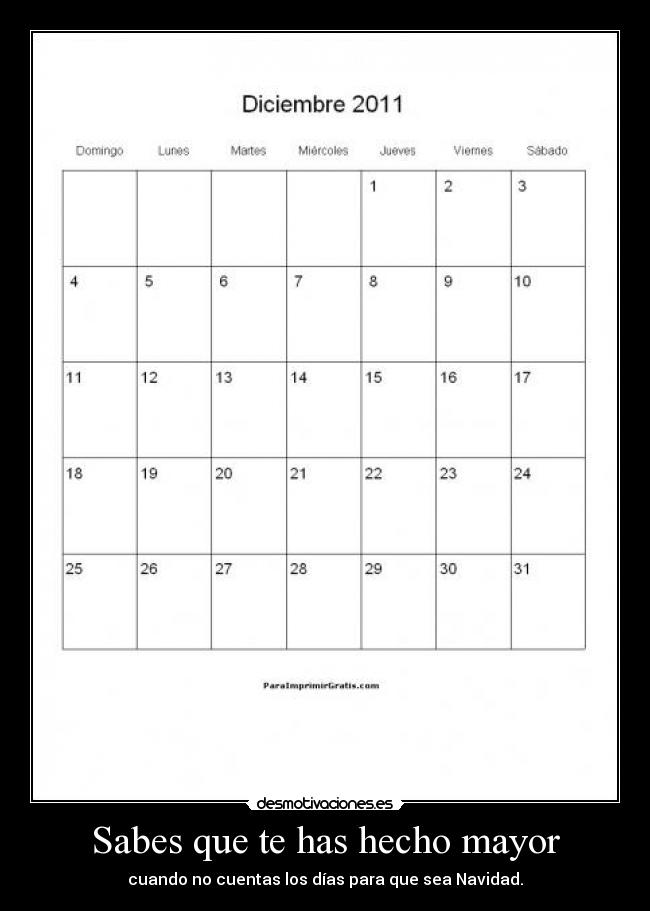 carteles sabes mayor cuentas dias navidad desmotivaciones