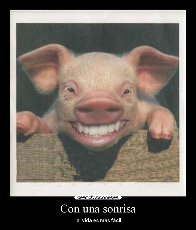 Con una sonrisa - la vida es mas fácil