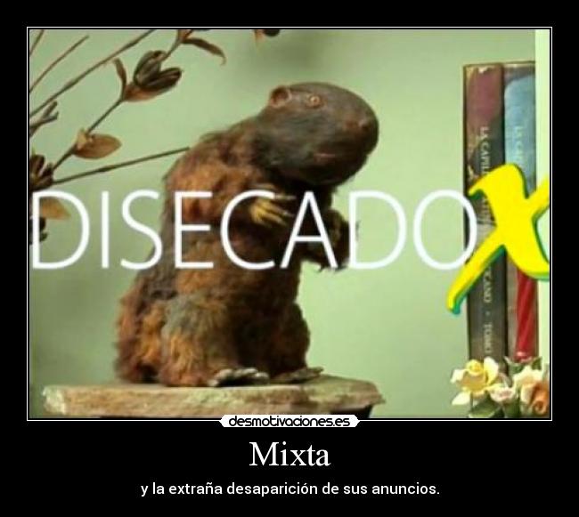 Mixta - y la extraña desaparición de sus anuncios.