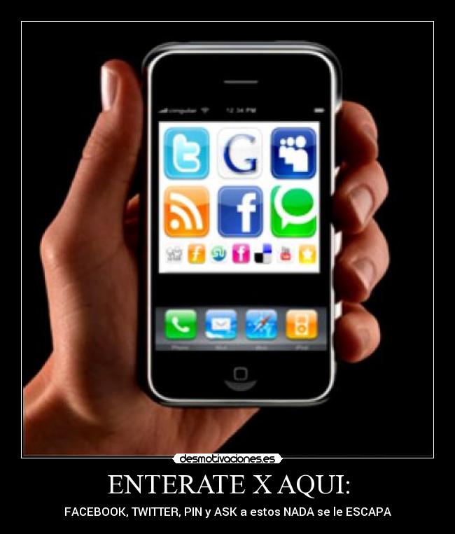 ENTERATE X AQUI: - FACEBOOK, TWITTER, PIN y ASK a estos NADA se le ESCAPA