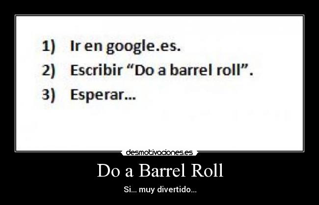 Do a Barrel Roll - Si... muy divertido...