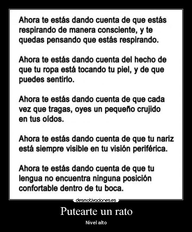 Putearte un rato - Nivel alto