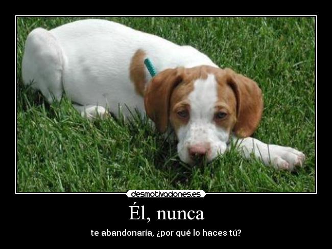 Él, nunca - te abandonaría, ¿por qué lo haces tú?