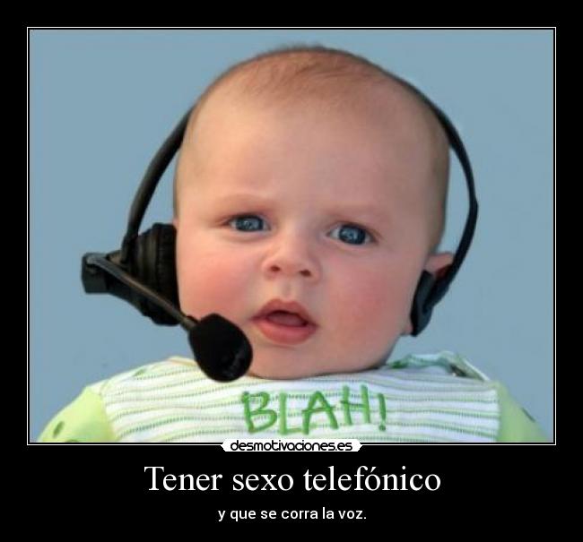 Tener sexo telefónico - 