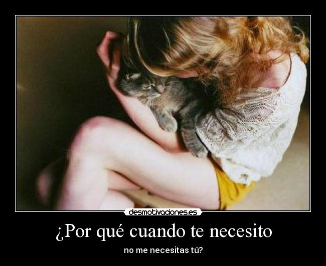 ¿Por qué cuando te necesito -