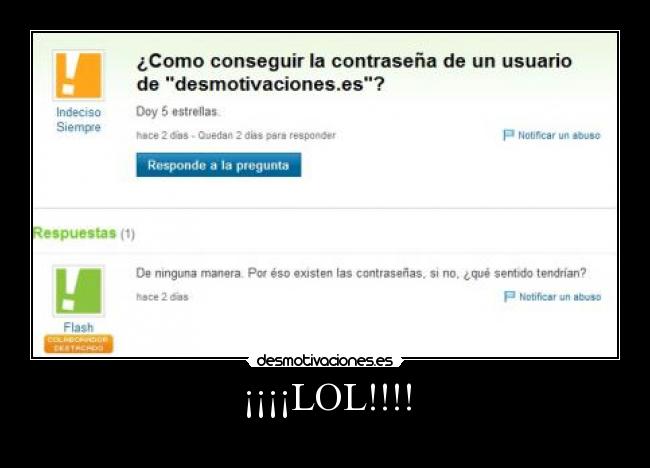 ¡¡¡¡LOL!!!! - 