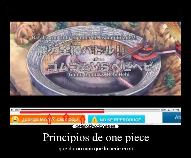 Principios de one piece -