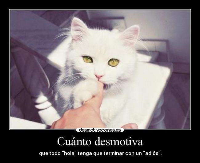 Cuánto desmotiva -
