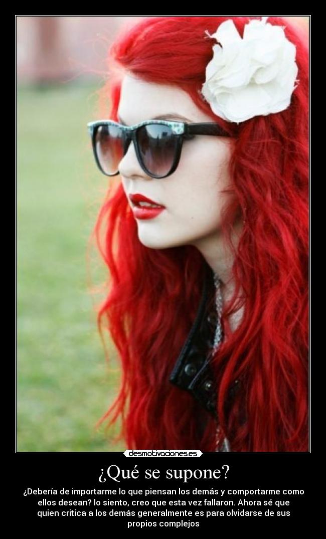 ¿Qué se supone? - 
