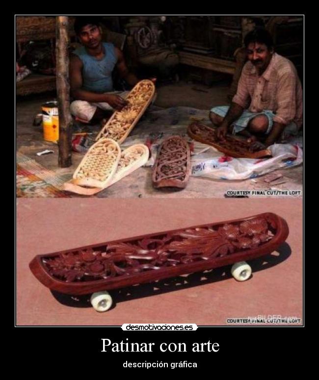 Patinar con arte -
