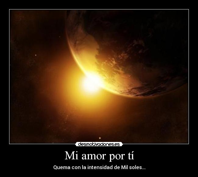 Mi amor por tí -