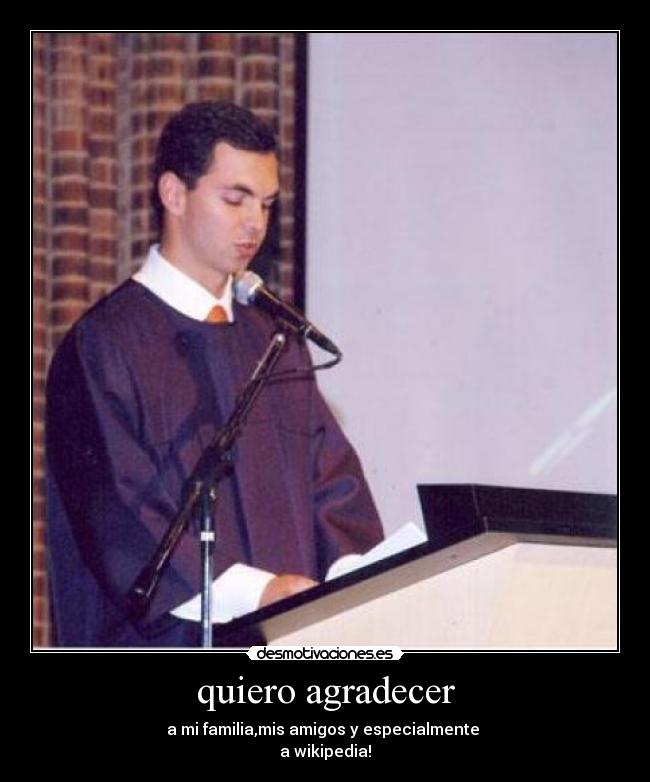 quiero agradecer -
