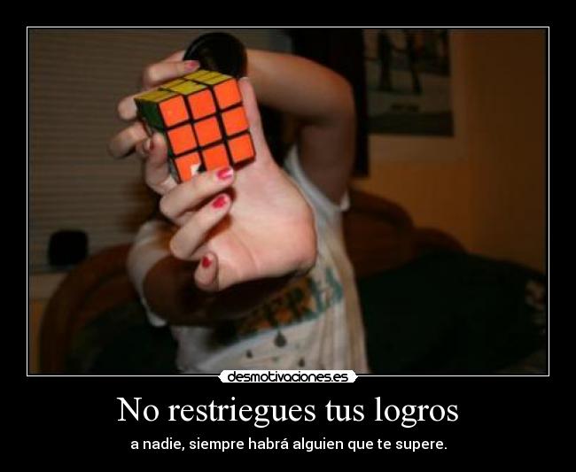 No restriegues tus logros - 