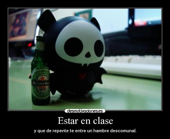 Estar en clase -