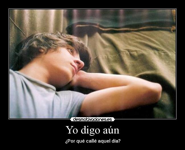 Yo digo aún - ¿Por qué callé aquel día?