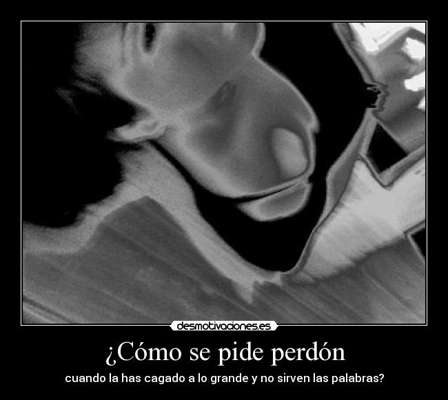 ¿Cómo se pide perdón -
