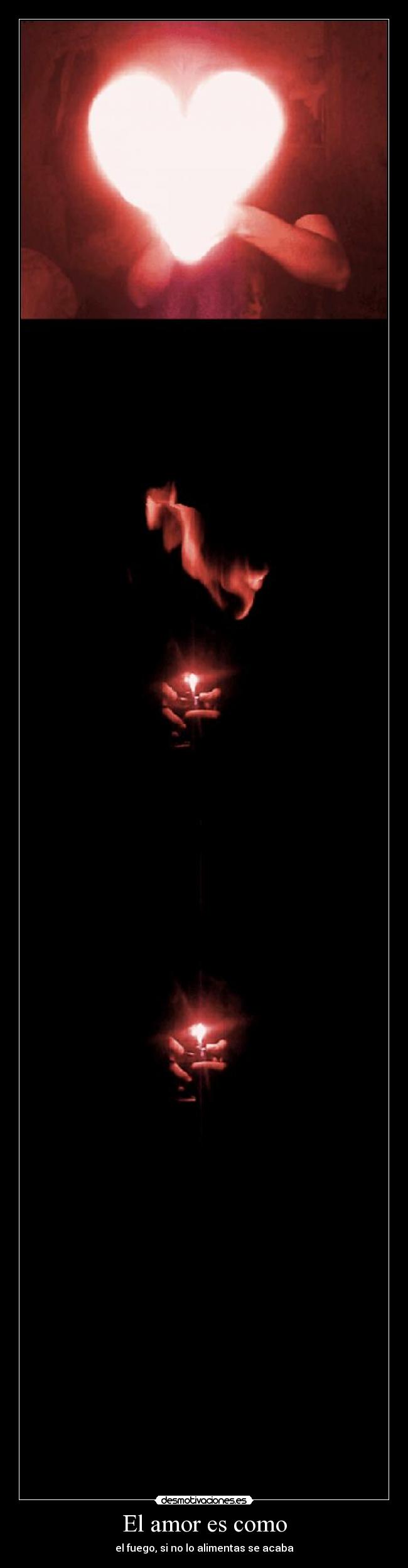 El amor es como -