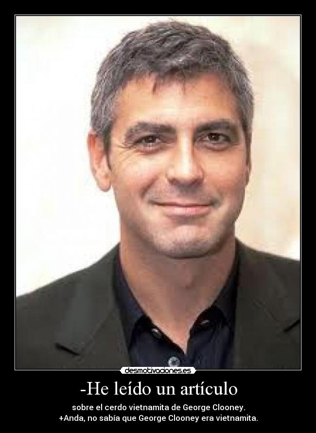 -He leído un artículo -