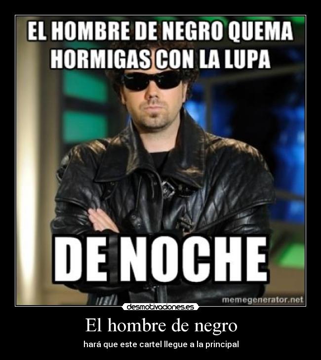 El hombre de negro -