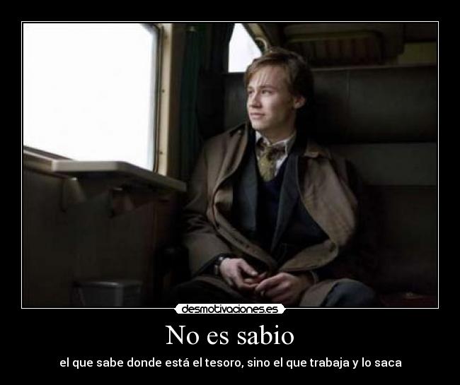 No es sabio -