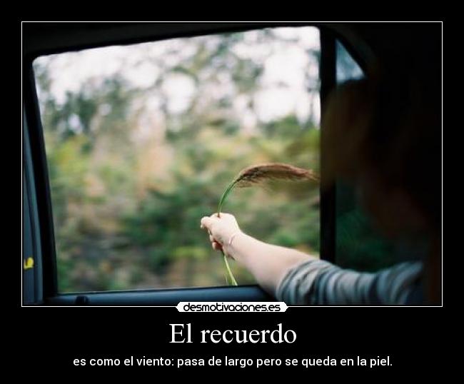 El recuerdo -