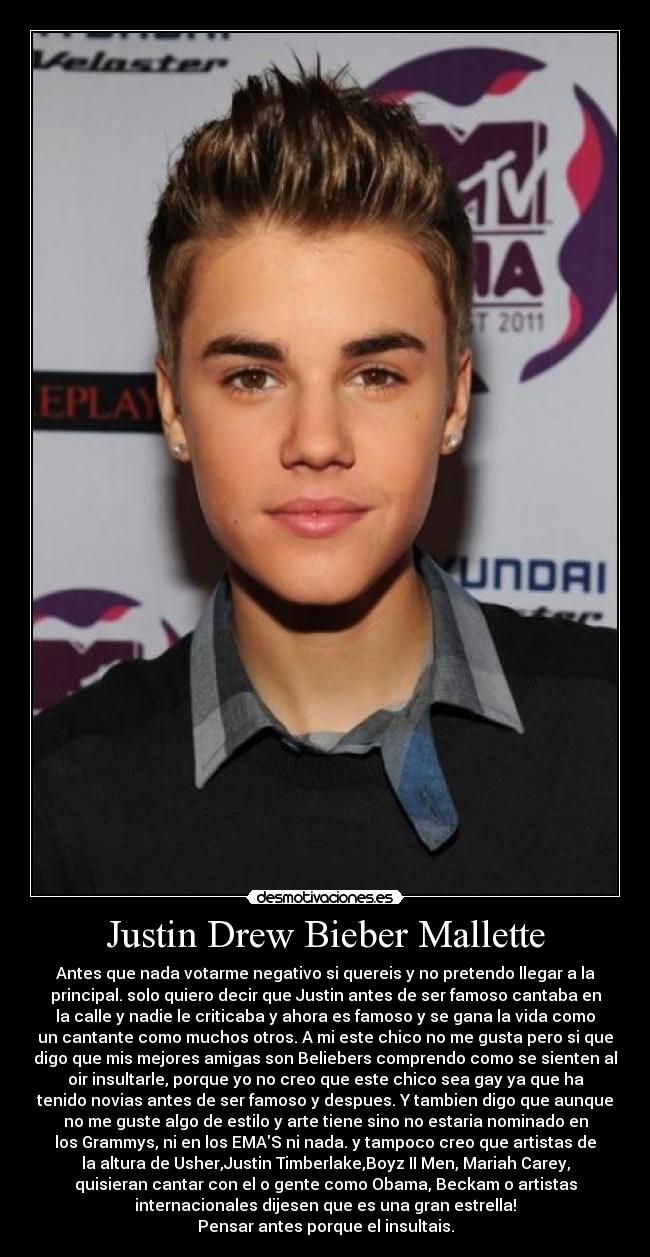 Justin Drew Bieber Mallette -