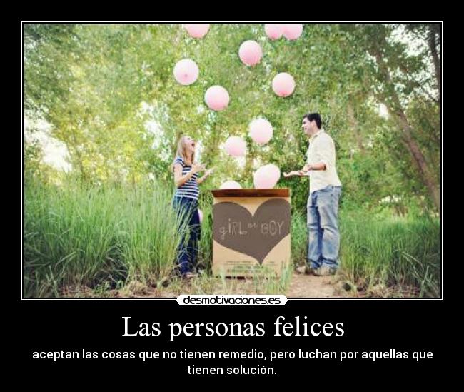 Las personas felices -