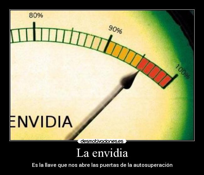 La envidia - Es la llave que nos abre las puertas de la autosuperación