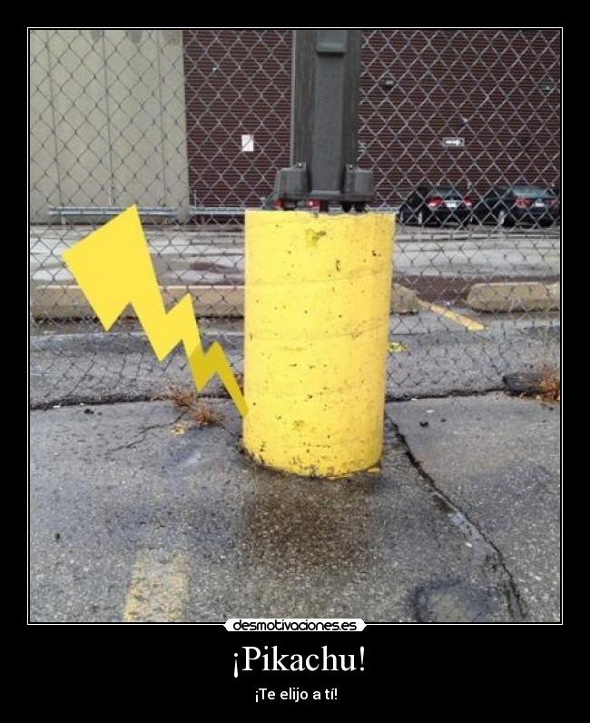 ¡Pikachu! - ¡Te elijo a tí!