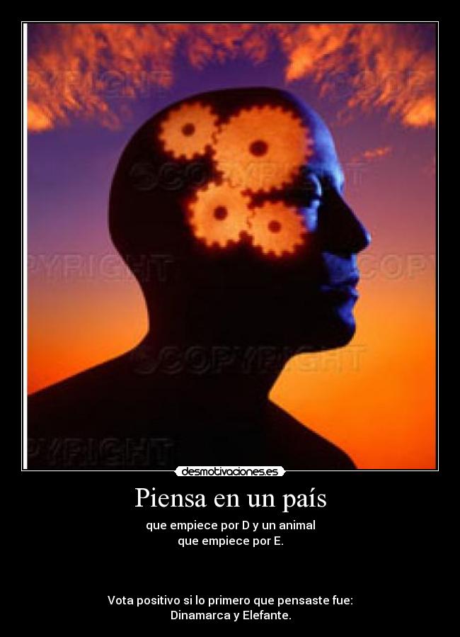 Piensa en un país -
