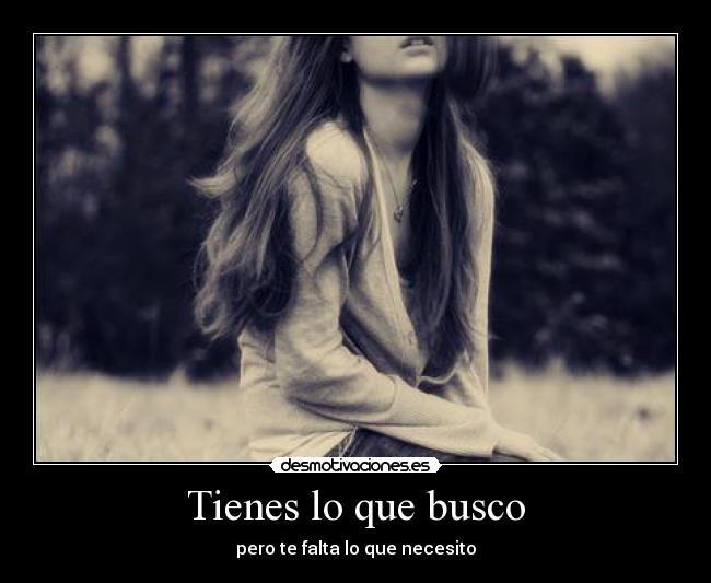 Tienes lo que busco -