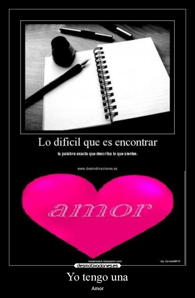 Yo tengo una -