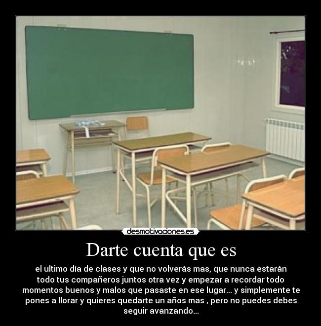 Darte cuenta que es - 