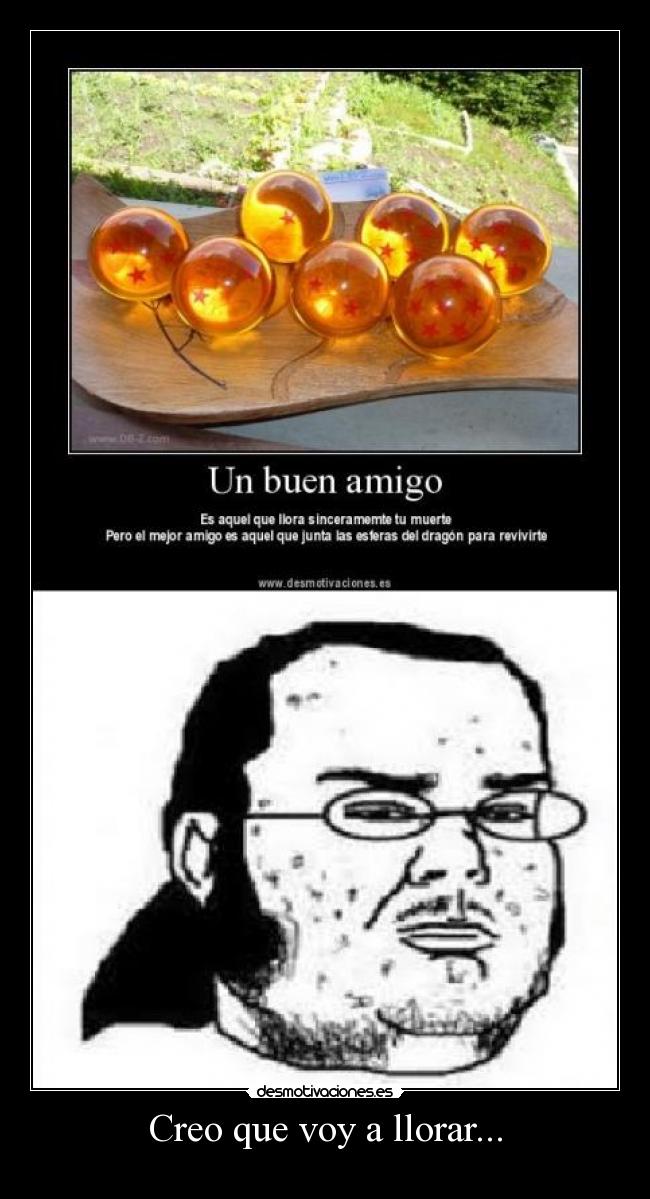 Creo que voy a llorar... -